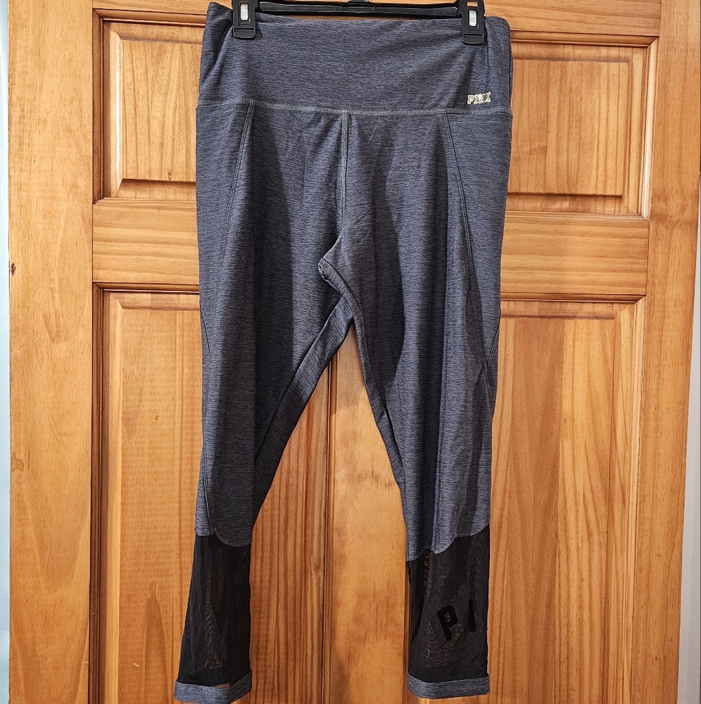 VS Pink Ultimate high waist mesh ankle leggings